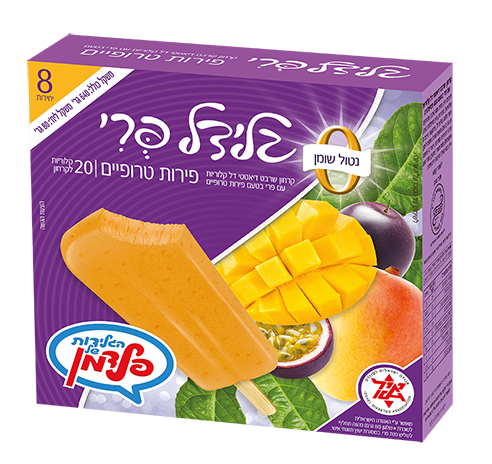 גלידל פרי בטעם פירות טרופיים